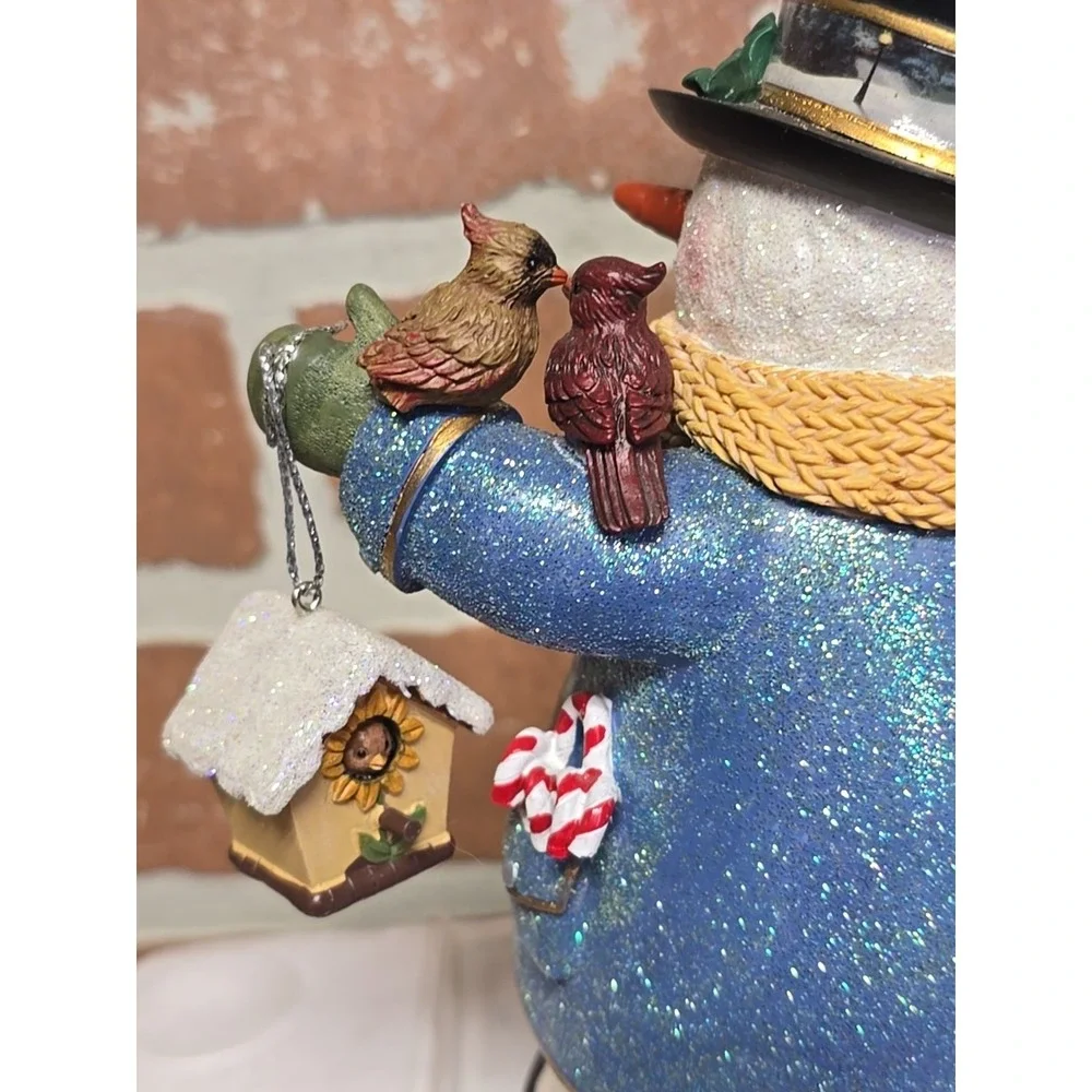 Thomas Kinkade White Christmas Snowman Bradford Editions Winter Wonderland‎